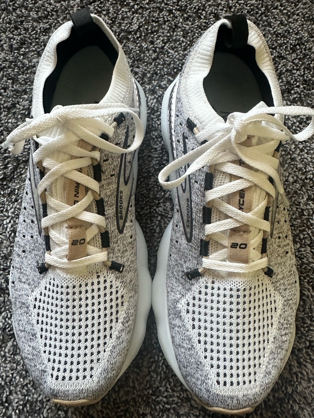 Women's BROOKS Glycerin Stealthfit GTS 20 Running Walking Gym Shoes 8.5 - Picture 8 of 12